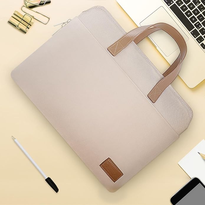 RAINYEAR Laptop Bag for Women, 13-14 inch Laptop Sleeve Water Resistant Computer Bag Laptop Carrying Case Messenger Bag with Handle for Work Business Office Travel