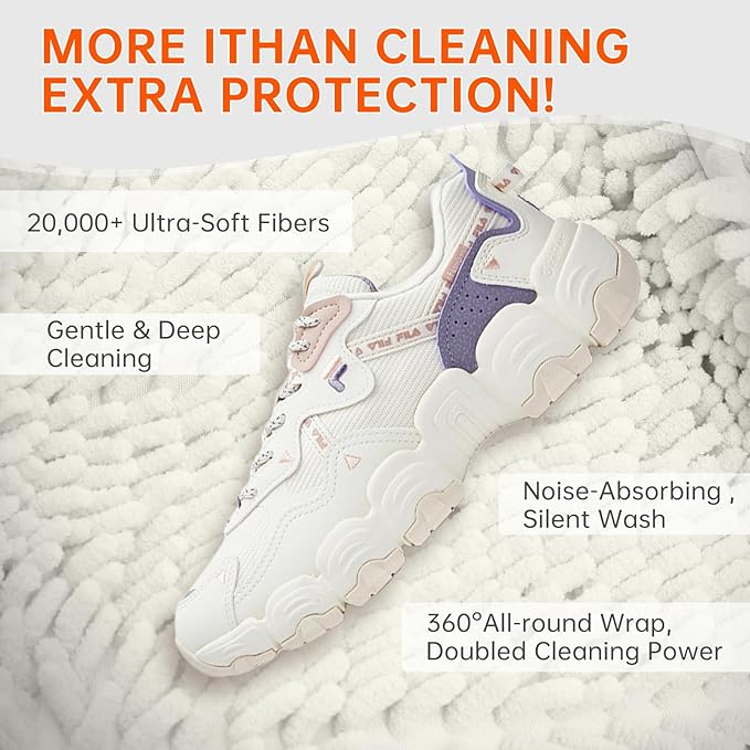 1PCS Shoes Washing Machine Bags, Laundry Shoe Bag for Washer and Dryer, Reusable and Durable Zipper Sneaker Shoe Washing Bag, Tennis Shoes Cleaning Bag for All Shoe Types (Ivory White)