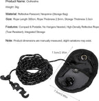 Ouligay Travel Clothesline Portable Clothesline 11.5 Feet Lightweight Camping Clothes Line with 24 Beads, Travel Clothes Line for Outdoor Cruise Ships, Indoor Hotels Backyard, Balcony, Tents