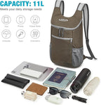 G4Free Lightweight Packable Hiking Backpack for Men Women Small Hiking Daypacks Foldable Shoulder Pack Casual Outdoor Bag 11L