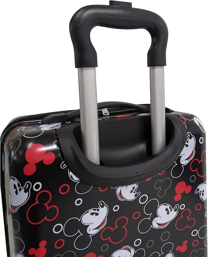 Fast Forward 20 Inches Mickey Mouse Suitcase For Kids - Hard Sided Tween Spinner Travel Trolley Kids Suitcase For Boys with Wheels