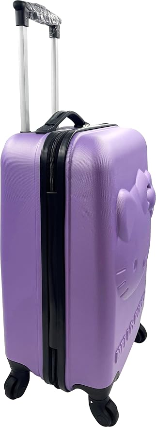 Fast Forward Kids Licensed Hard-Side 21" Spinner Luggage Lightweight Carry-on Suitcase Hello Kitty
