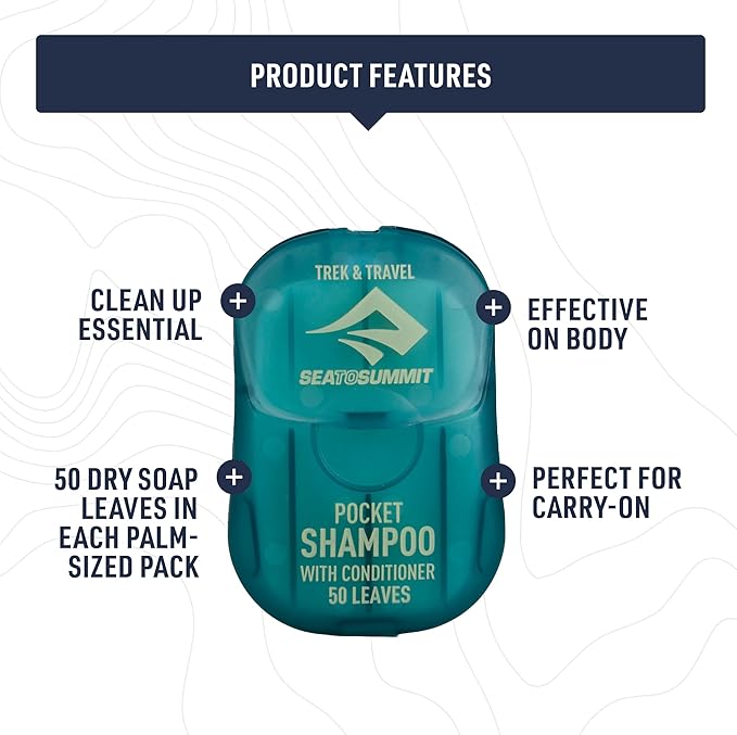 Sea to Summit Trek and Travel Pocket Conditioning Shampoo, 3-Pack