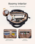 LOVEVOOK Puffer Tote Bag for Women, V-Quilted Puffy Teacher Tote Nurse Bag, Large Shoulder Laptop Purse for Work Travel Gym