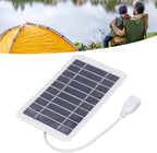 SUNGOOYUE Solar Panel, Portable Small and Lightweight Outdoor Solar Panel Charger for Camera Cell Phone Mobile Power Pack 2W 5V