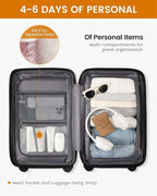LOVEVOOK Hard Shell Carry On Luggage 22x14x9 Airline Approved with Removable Lining,22 Inch Carry On Suitcase with Spinner Wheel TSA Lock,Lightweight Checked Luggage for Men Women Travel Business Trip