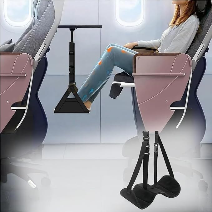 Airplane Footrest Foot Hammock Office Footrest Foot Hammock for Airplane Travel Accessories Plane Footrest