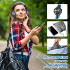 Rydohi Bluetooth Headphones Over Ear, 68H Playtime 3 EQ Music Modes Wireless Headphones with Microphone/Deep Bass, Foldable Lightweight Headset for PC Home Travel Office(Black Blue)