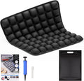 Travel Cushion - 3D Inflatable Pressure Relief Airplane Seat Cushion for Long Flights, Sciatica & Tailbone Pain Relief, Portable Foldable for Car, Office, Wheelchair