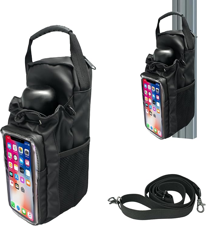 Magnetic Gym Bag for Men & Women - Adjustable Strap，Small Gym Bag，Magnetic Large Water Bottle Holder - Ideal for Fitness, Travel & Sports