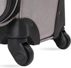 SWISSGEAR Sion Softside Expandable Spinner Luggage Durable Lightweight Travel Suitcase, Pewter, Checked-Large 29-Inch
