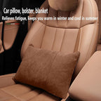 3-in-1 Car Pillow Blanket for Land Rover Discovery Multifunctional Luxury Soft Travel Cushion Quilt Portable Convertible Breathable Car Seat Accessories, Gray Style