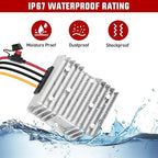 Nilight 48V 36V to 12V Voltage Converter 120W 10A Regulator Step Down to 12VDC Waterproof DC Convert Reducer Power Supply Transformer Module for Golf Cart Scooters
