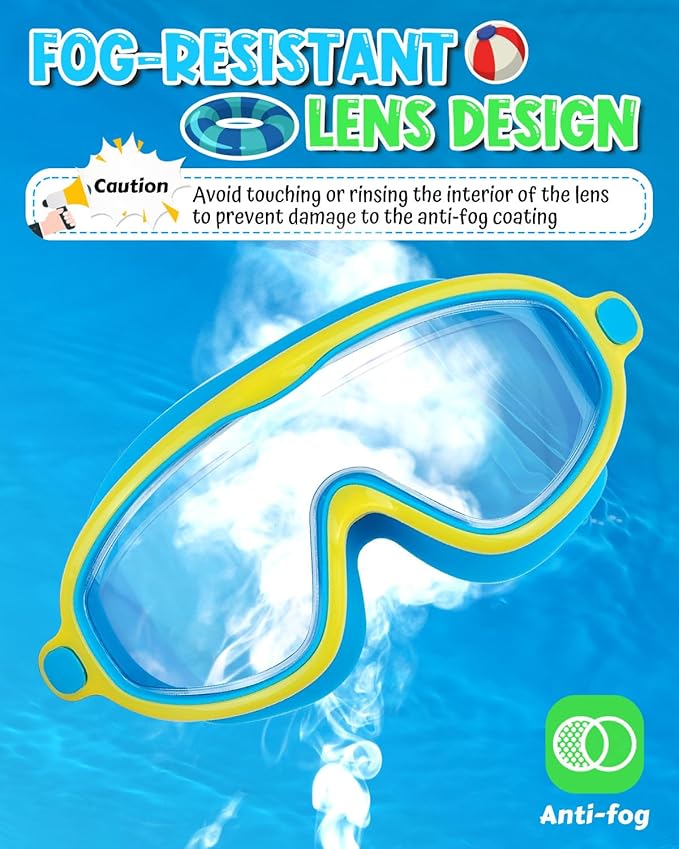 Swim Goggles 2 Pack, Wide View Anti Fog&UV Swimming Goggles for Audlt, No Leak Pool Beach Essentials for Men Women