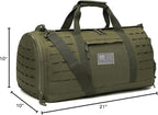 QT&QY 40L Military Tactical Duffle Bag For Men Sport Gym Bag Fitness Tote Travel Duffle Bag Training Workout Bag With Shoe Compartment Basketball Football Weekender Bag