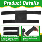 2 Pcs Security Ankle Wallet Pouch Black Ankle Wallet Stealth Tactical Nylon Leg Unisex Leg Strap Pocket for Credit Cards Travel First Aid Camping Phone