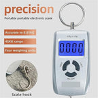 Luggage Weight Scale, 4pcs 45kg/10g Portable Hanging Scale LCD Digital Luggage Suitcase Scale Handled Travel Baggage Bag Weighting Hook Scales,for Travel(Silver)