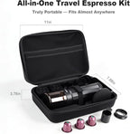 Portable Espresso Machine, Travel Coffee Maker with Carrying Bag and Stand, Fast Charging Espresso Maker with Self-Heating for Ground Coffee & NS Capsules, for Camping, RV, Hiking, Office