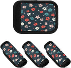 Qilmy Fresh Style Floral Fragments Luggage Handle Wrap 2Pack Luggage Identifiers Tag Comfort Handle Grips Cover for Stroller Suitcase Bag Airplane Travel Accessories1577