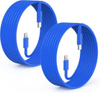 2Pack Blue Fast Charger Cable 10ft [Apple MFi Certified], USB Type C to Lightning Cable 10 Foot for Apple iPhone 14 13 12 Pro XR XS Max X 8 Plus