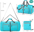 Dimayar 115L Travel Duffle Bag for Men Women - Foldable Duffel Bag with Shoes Compartment - Overnight Bags Waterproof & Tear Resistant(Mint Green)