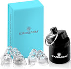 Eargasm High Fidelity Transparent Clear Earplugs for Concerts, Festivals, Musicians, DJs, Night-Life, Motorcycle Hearing Protection - Reusable Ear Plugs for High Fidelity Noise Reduction up to 21 dB