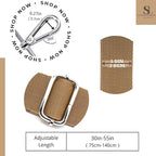 S&loyoe Thickened Solid Color Purse Straps Replacement Crossbody Bag Strap Adjustable Wide Guitar Straps for Handbags 1.5inch