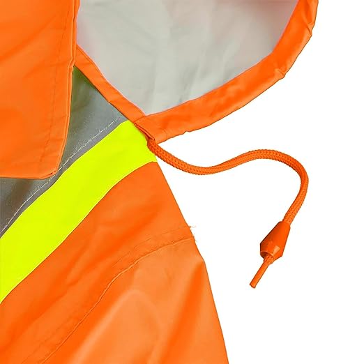Pioneer Hi Vis Lightweight Waterproof Safety Rain Suit - Reflective Work Rain Gear for Men and Women