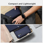 RIGHT AWAY Travel Tech Pouch，Waterproof Cord Case，Electronics Organizer Travel Case，Cable Organizer Storage Bag For Phone, Charger, Accessories(Dark Blue)