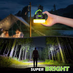 Yonktoo Rechargeable LED Camping Lantern 1000LM, 300H Runtime, 6400mAh, IPX5 Waterproof Tent Light for Camping, Hiking, Power Outages, Home, Emergency Use - Wireless Remote Edition,Green