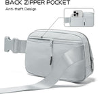 Belt Bag for Women Fanny Pack Crossbody Bags for Women Fashion Waist Packs with Adjustable Strap Gifts for Women Men (Lightgrey)