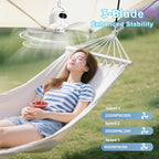 Camping Fan 10400mAh Battery Operated, USB Rechargeable Tent Fan with Remote Control,3 Detachable Blades, LED Light, 3 Speeds, Timer, Portable Ceiling Fan for Camping(White)