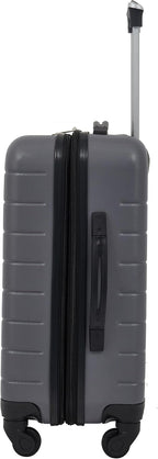 Wrangler Smart Spinner Hardside Luggage, 22-Inch Carry-On, Quiet Shade