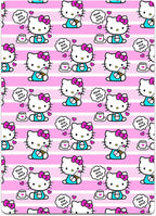 Hello Kitty Neck Pillow and Blanket Set - Bundle with Hello Kitty Fleece Blanket, Travel Neck Pillow, Stickers, Create a Face Activity Book, and More