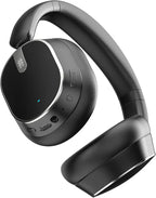 Hybrid ANC Over-Ear Headphones – Bluetooth 6.0, 60H Battery, Hi-Res Audio, Deep Bass, Memory Foam Ear Cups (Black)