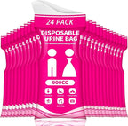 Disposable Urine Bag for Travel - 900ML Portable Pee Bags for Women Men 8/12/20/24/28 PCS Emergency Vomit Bags Urinal Toilet for Car Camping, Road Trip,Traffic Jam, Pregnant, Kid, Patient