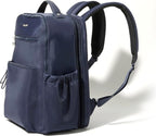 Baggallini Tribeca Expandable Laptop Backpack - 15"x11" Lightweight RFID Computer Bag for Work & Travel with Luggage Sleeve