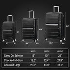 Samsonite Freeform Hardside Expandable with Double Spinner Wheels, Merlot, Checked-Medium 24-Inch