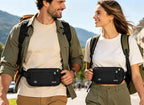 Money Belt - Slim Passport Holder RFID Blocking Travel Wallet Undercover Fanny Packs for Men Women - Black