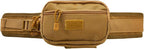 Concealed Carry Fanny Pack for Men and Women CCW Drop Down Holster Waist Bag Tactical EDC Pistol Pouch for Running and Hiking, Tan