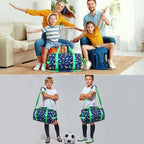 Gym Travel Duffle Bag for Girls - Gymnastics Sports Dance Bag with Shoe Compartment & Wet Pocket Panda Kids Travel Bag Teens Weekender Sleepover Carry On Bag