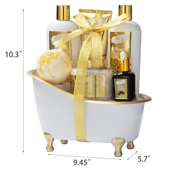 Mothers Day Gift for Mom, Gifts for Women - 7-Piece Spa Gift Set, Bath and Body Gift Set, Spa Kit | Gifts for Valentines, Fathers Day, Birthday, Christmas Gift, Holiday Present for Women