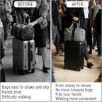 3PCS Luggage Straps,Adjustable Luggage Connector Straps with Heavy-Duty Elastic Belt to Connect Two Suitcases,Add a Bag Luggage Belt,Luggage Accessories for Travel for Securing Carry-On&Bag Essentials