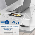 Desktop Power Grommet, 2 inch, USB C PD 20W Fast Charging Station, Desk Hole Outlet,ETL Listed (2, 6 FT Cable)