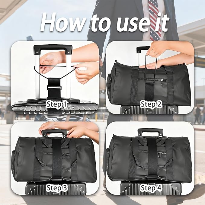 Luggage Straps for Suitcases，Multi-Use Strong Adjustable Luggage Connector Straps, Durable, Waterproof, Bungee Straps，Travel Suitcase Essential Travel Essentials (Colored Straps 2PCS)