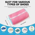Shoe Washing Machine Bag: Shoe Washing Bag Keeps Clean - Reusable Laundry Shoe Bag for Sneaker Tennis Shoes Unstain Cleaner Kit(Pink 2 Pcs)