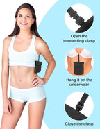 RFID-Blocking Travel Bra Wallet, Hidden Money Pouch with Adjustable Elastic Strap, Ideal Secret Pocket Protect Your Credit Cards Cash Valuables