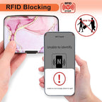 Mayski Credit Card Holder, RFID Blocking, Aluminum Alloy Hard Case, Small Mini Business Metal Wallet for Women Men, Pink Marble