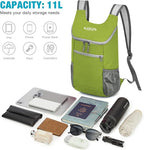 G4Free Lightweight Packable Hiking Backpack for Men Women Small Hiking Daypacks Foldable Shoulder Pack Casual Outdoor Bag 11L