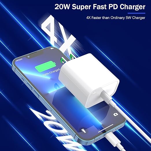 【Apple MFi Certified】Fast Charger iPhone,Fast i Phone Charging Cord 3Pack i Phone Charger Fast Charging Plug Block 6FT USB C to Lightning Cable for iPhone 14/14 ProMax/Plus/13 Mini/12/11/XR/XS,AirPods